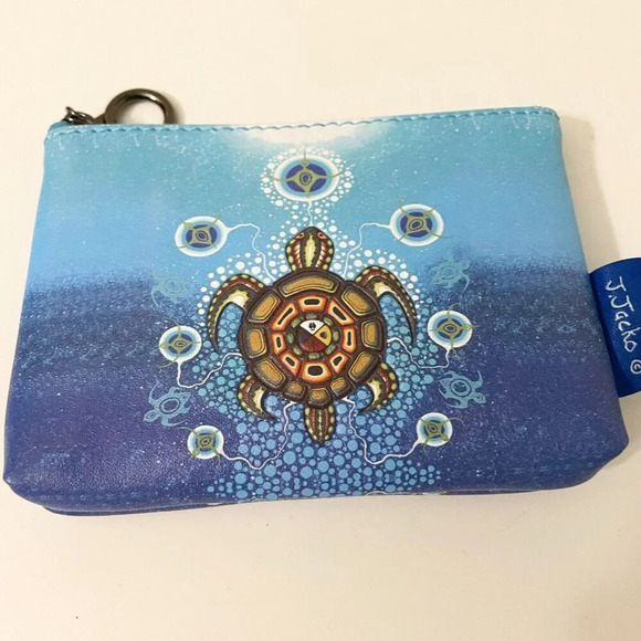 Medicine Turtle James Jacko Change Wallet Coin Purse Native Odawa Pottawatomi - Picture 10 of 16